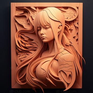 3D модель Megurine Luka персона ИЗ АНИМЕ (STL)